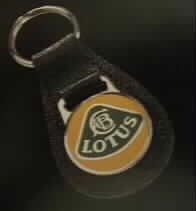 Lotus Leather Key Fob